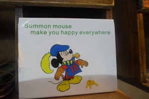 "Summon mouse make you happy everywhere"